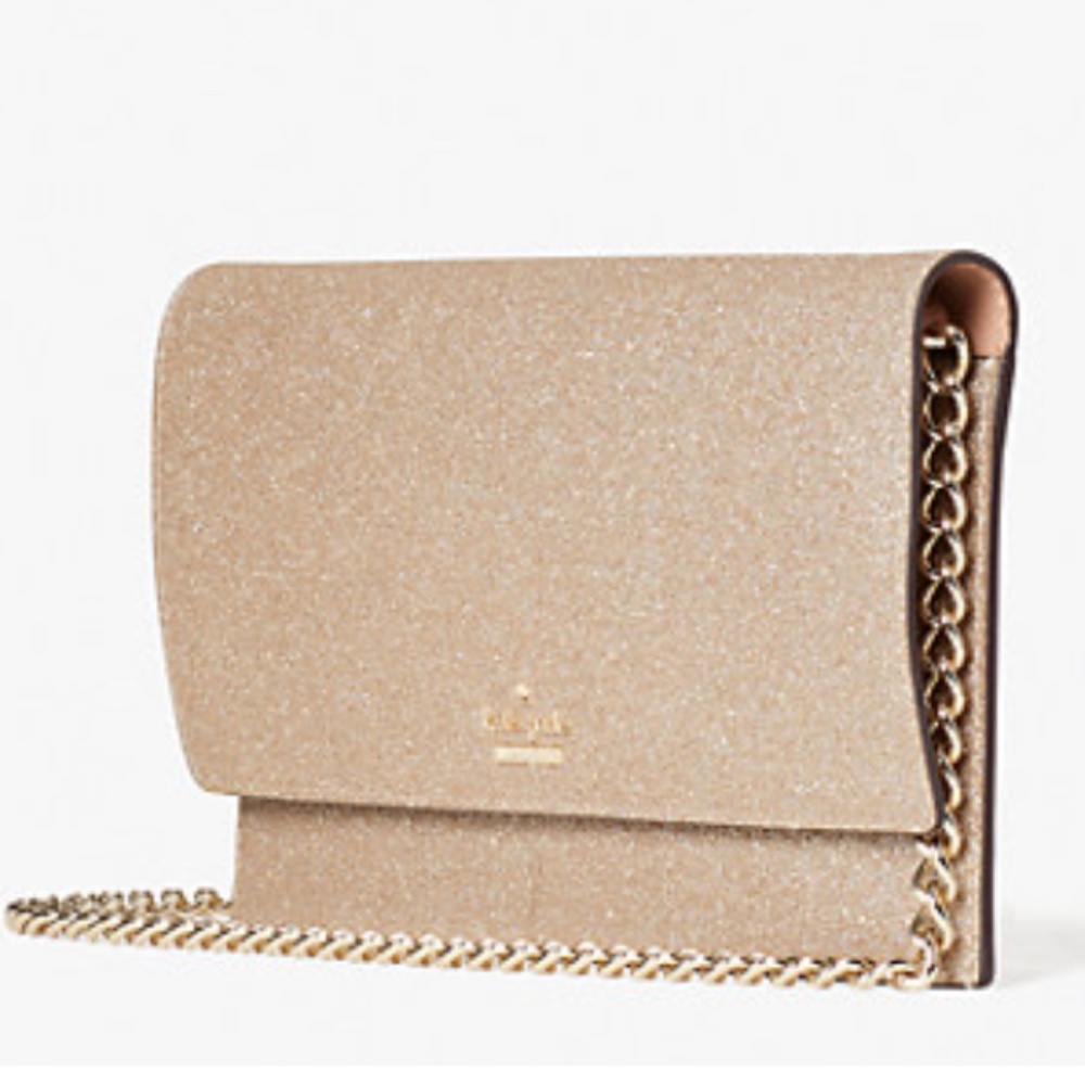 Kate Spade Wallet Crossbody Burgess Soft Gold